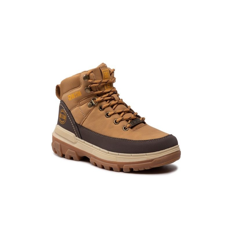 BIG STAR Schnürschuhe KK274221 Camel Schnürschuh