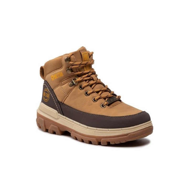 BIG STAR Schnürschuhe KK274221 Camel Schnürschuh