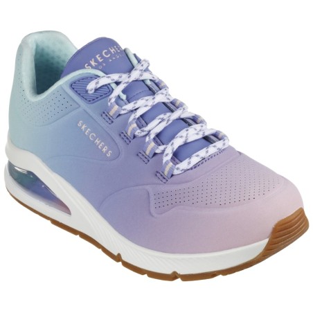 Skechers Sneaker "UNO 2 OMBRE AWAY", in leuchtender Farbkombi, Freizeitschuh, Halbschuh, Schnürschuh