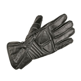 NERVE Motorradhandschuhe »Dark Leather«, Polsterung über den Fingerknöcheln