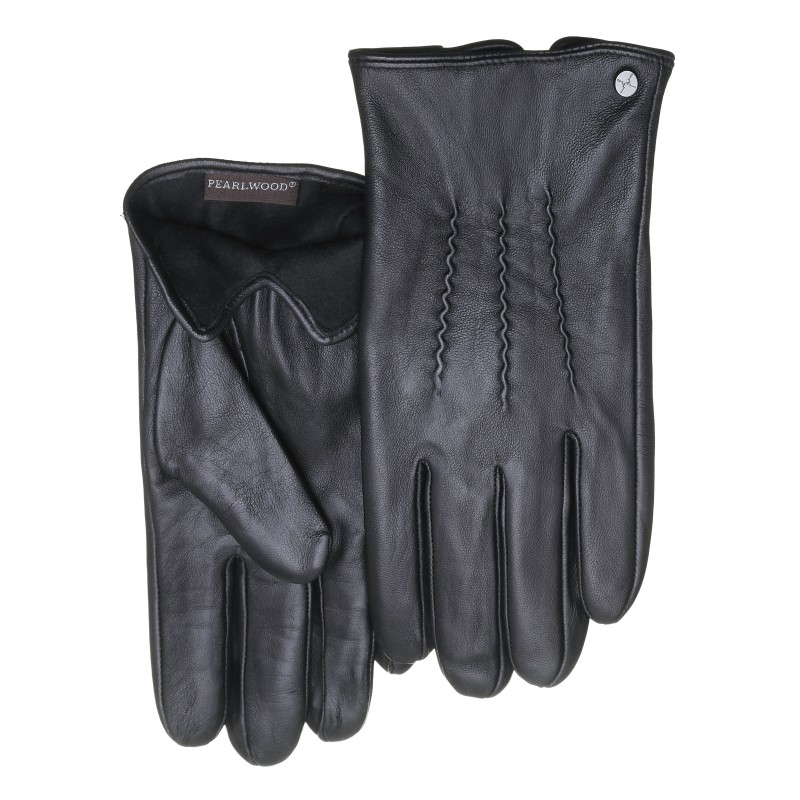 PEARLWOOD Lederhandschuhe »Gates«, weiches Innenfutter aus Fleece