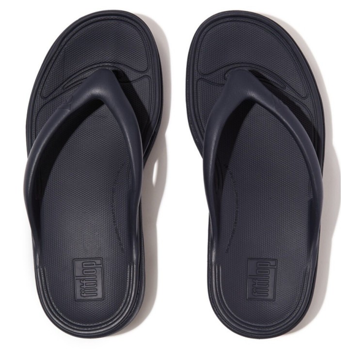 Fitflop Zehentrenner »RELIEFF RECOVERY TOE-POST SANDALS - TONAL RUBBER«, Keilabsatz, Sommerschuh, Schlappen mit Microwobblebo