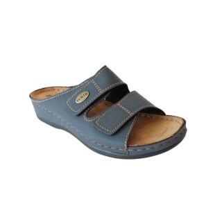 INBLU Klettverschluss Pantolette Hausschuh