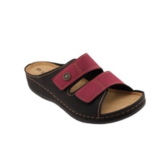 INBLU Klettverschluss Pantolette Hausschuh