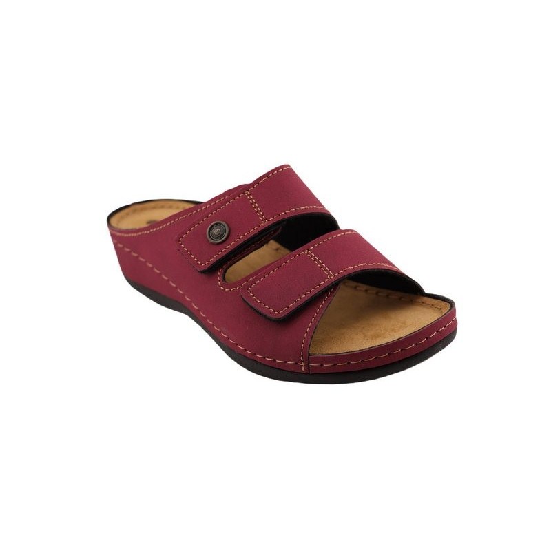 INBLU Klettverschluss Pantolette Hausschuh