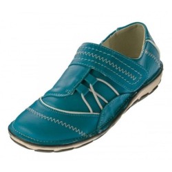 Scandi Damen Halb Schuhe Slipper 0380 Sneaker Freizeit Schnürschuh Ziernähte