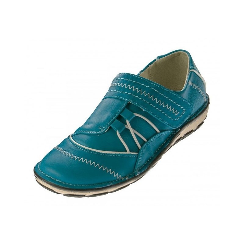 Scandi Damen Halb Schuhe Slipper 0380 Sneaker Freizeit Schnürschuh Ziernähte