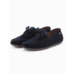 OMBRE Herren Leder Mokassin Schuhe mit Driver Sohle Mokassin