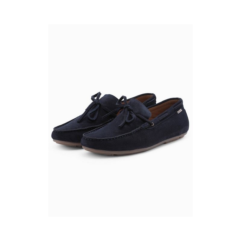 OMBRE Herren Leder Mokassin Schuhe mit Driver Sohle Mokassin