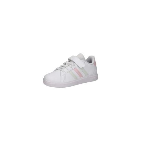 adidas Grand Court 2.0 EL C Sneaker Mädchen weiß|weiß|weiß|weiß