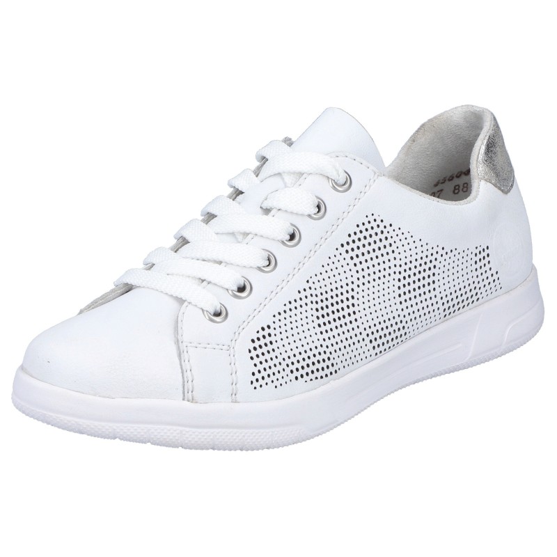 Rieker Sneaker, herausnehmbarer Textileinlage, Freizeitschuh, Halbschuh, Schnürschuh
