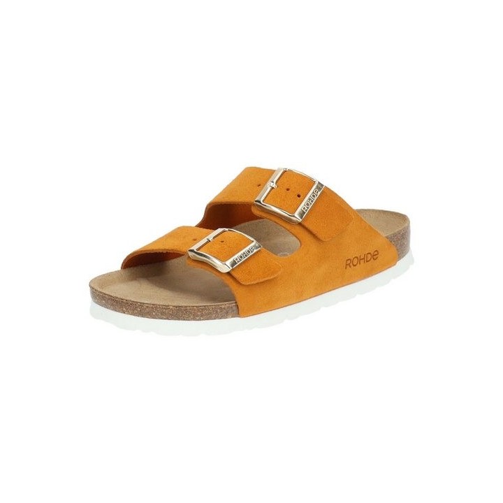 Rohde Pantoletten Veloursleder Hausschuh