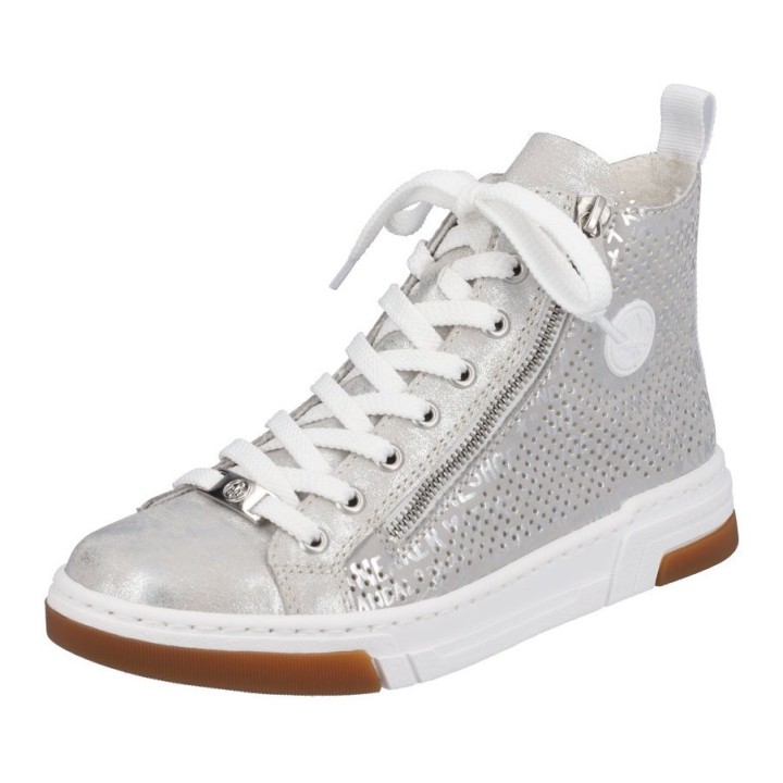 Rieker Sneaker, High Top-Sneaker, Freizeitschuh, Schnürschuh mit Plateausohle