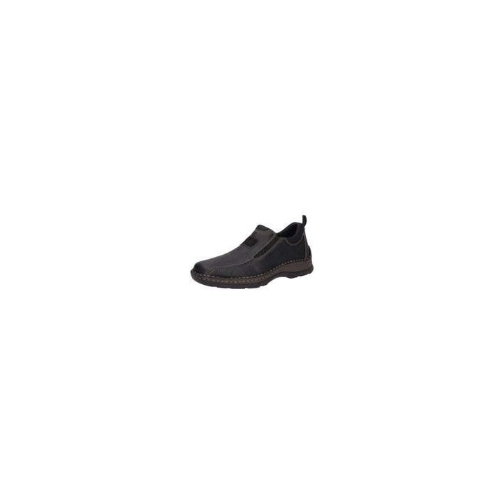 Rieker Slipper Herren schwarz|schwarz