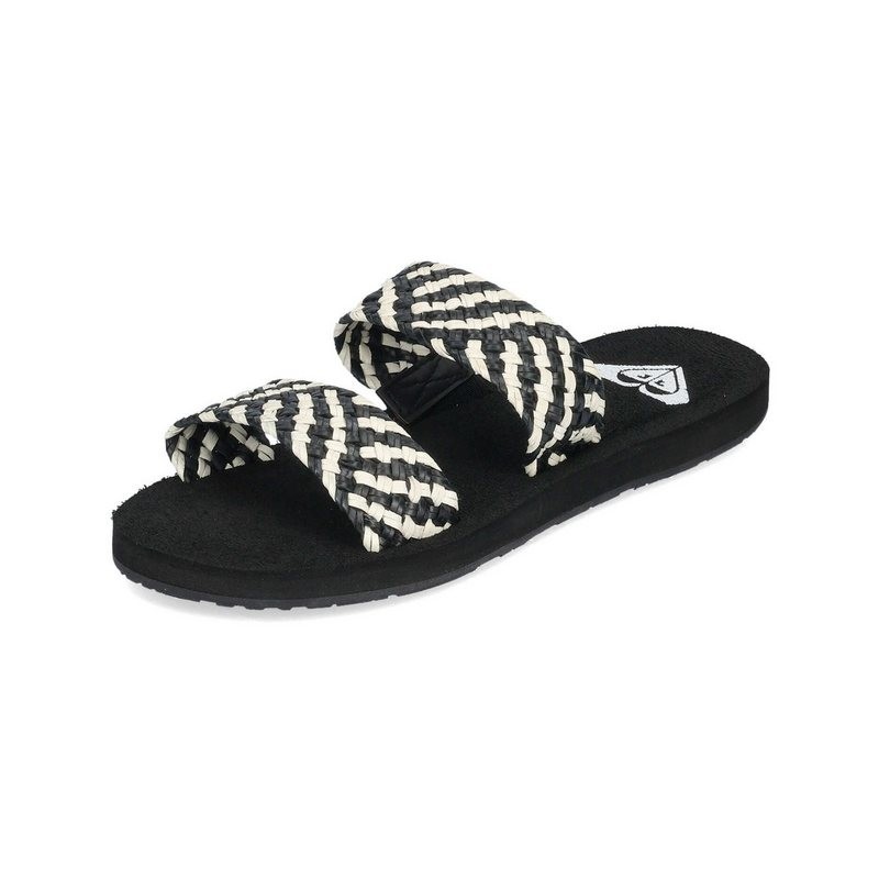 Roxy Roxy Porto Slide II Black/White Slipper