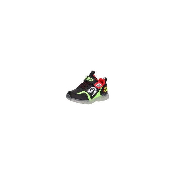 Skechers Illumi Brights Dino Glow Jungen schwarz|schwarz