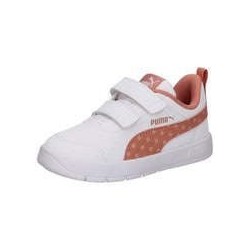 PUMA Courtflex V3 Dotty Inf Sneaker Mädchen weiß|weiß