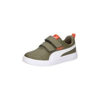 PUMA Courtflex V3 V PS Sneaker Mädchen|Jungen grün|grün|grün