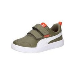 PUMA Courtflex V3 V PS Sneaker Mädchen|Jungen grün|grün|grün