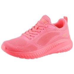 Skechers Sneaker "BOBS SQUAD CHAOS-COOL RYTHMS", Knitwear-Sneaker, Schnürschuh in veganer Verarbeitung