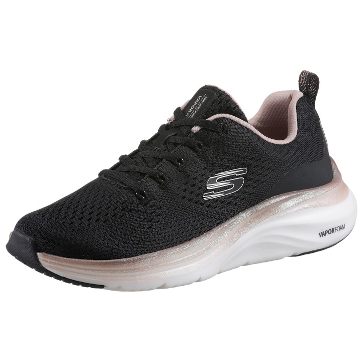 Skechers Sneaker "VAPOR FOAM-MIDNIGHT GLIMMER", in veganer Verarbeitung, Freizeitschuh, Halbschuh, Schnürschuh