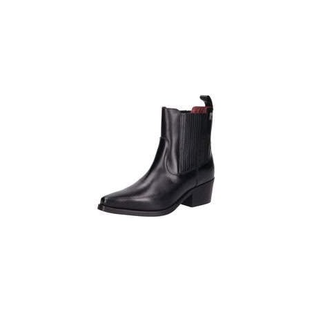 Tommy Hilfiger TH Leather Cowboy Boot Damen schwarz|schwarz