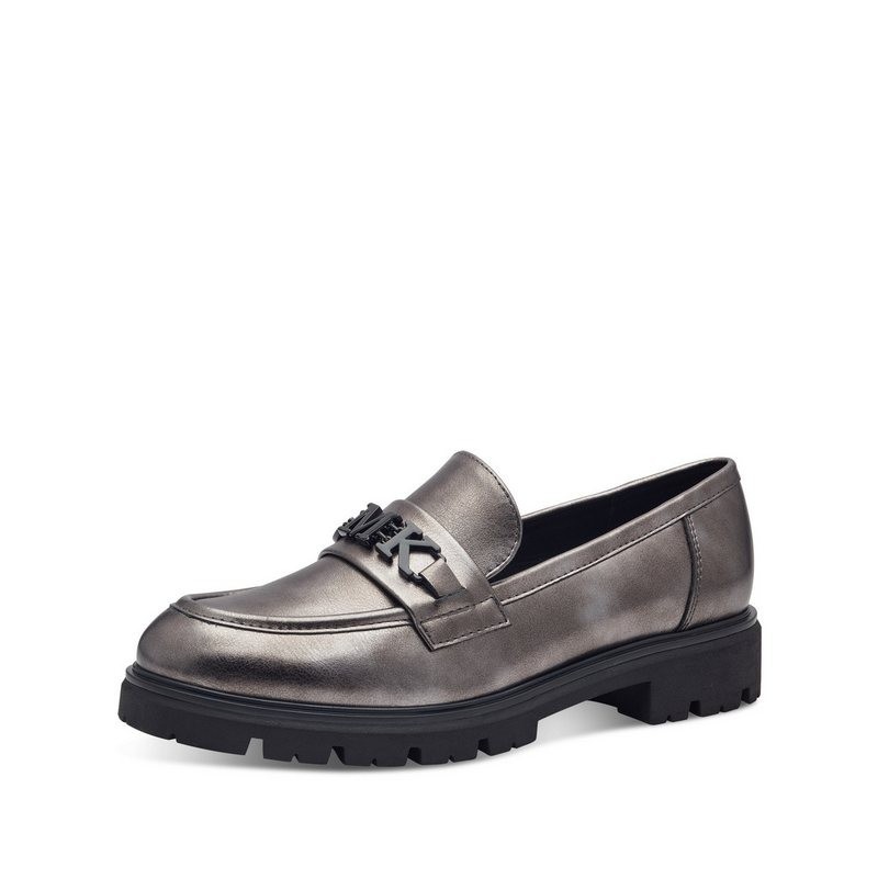 MARCO TOZZI Marco Tozzi by GMK Damen Slipper 2-84700-43-915 PEWTER Slipper