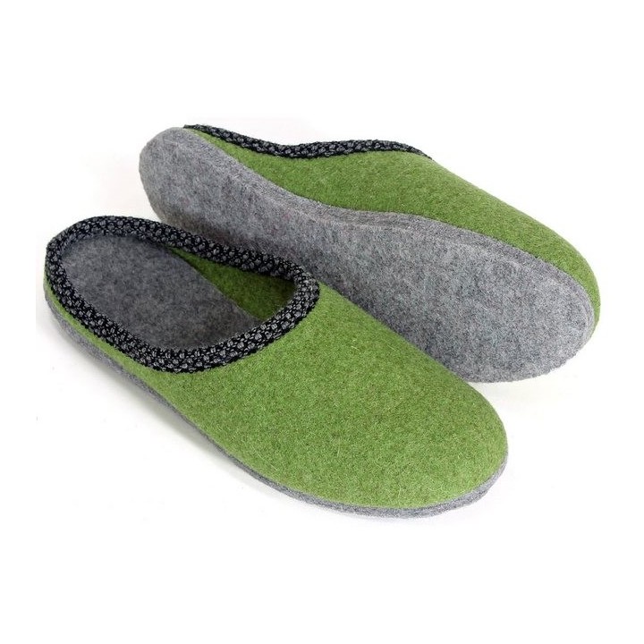 Pantoffelmann Walk-Filzpantoffel Herren Damen Filz Hausschuhe warme Filzlatschen Pantoffel (1 Paar) für Laminat- und Parkettf