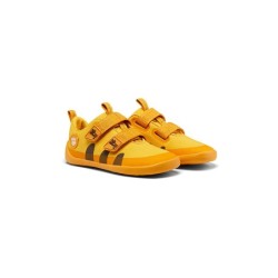 AFFENZAHN Kinder Sneaker Barfußschuh COTTON LUCKY Tiger gelb | 21