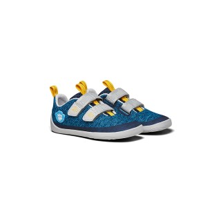 AFFENZAHN Kinder Barfußschuhe KNIT HAPPY Pinguin blau | 22