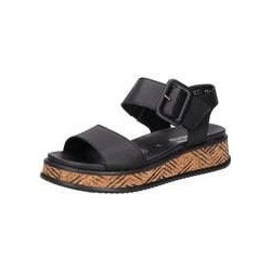 Rieker R-Evolution Plateau Sandale Damen schwarz|schwarz