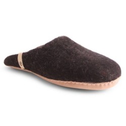 Egos Unisex Filzpantoffel mit Ledersohle Pantoffel Hausschuh