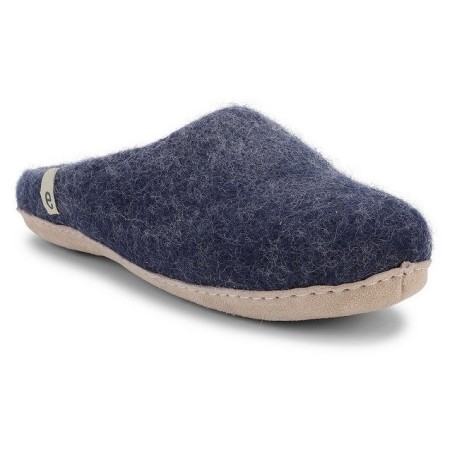 Egos Unisex Filzpantoffel mit Ledersohle Pantoffel Hausschuh