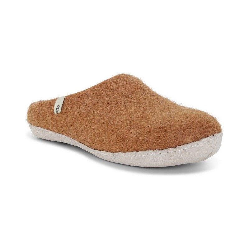 Egos Unisex Filzpantoffel mit Ledersohle Pantoffel Hausschuh