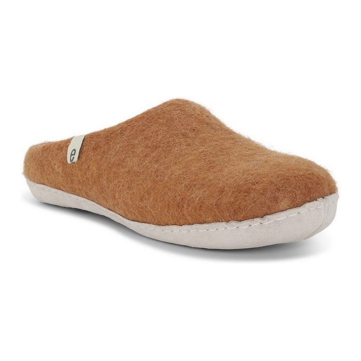 Egos Unisex Filzpantoffel mit Ledersohle Pantoffel Hausschuh