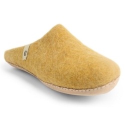 Egos Unisex Filzpantoffel mit Ledersohle Pantoffel Hausschuh