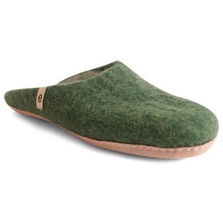 Egos Unisex Filzpantoffel mit Ledersohle Pantoffel Hausschuh