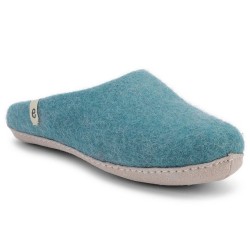 Egos Unisex Filzpantoffel mit Ledersohle Pantoffel Hausschuh