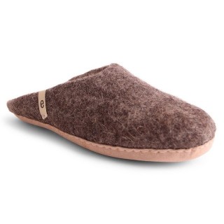 Egos Unisex Filzpantoffel mit Ledersohle Pantoffel Hausschuh