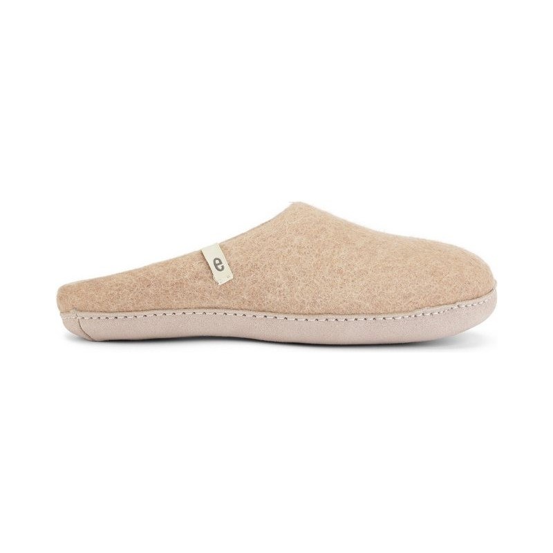 Egos Unisex Filzpantoffel mit Ledersohle Pantoffel Hausschuh
