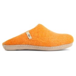 Egos Unisex Filzpantoffel mit Ledersohle Pantoffel Hausschuh