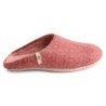 Egos Unisex Filzpantoffel mit Ledersohle Pantoffel Hausschuh