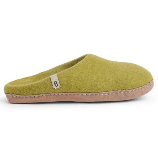 Egos Unisex Filzpantoffel mit Ledersohle Pantoffel Hausschuh