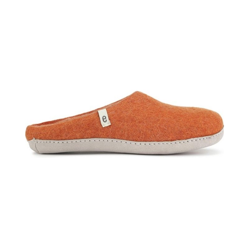 Egos Unisex Filzpantoffel mit Ledersohle Pantoffel Hausschuh