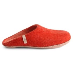 Egos Unisex Filzpantoffel mit Ledersohle Pantoffel Hausschuh