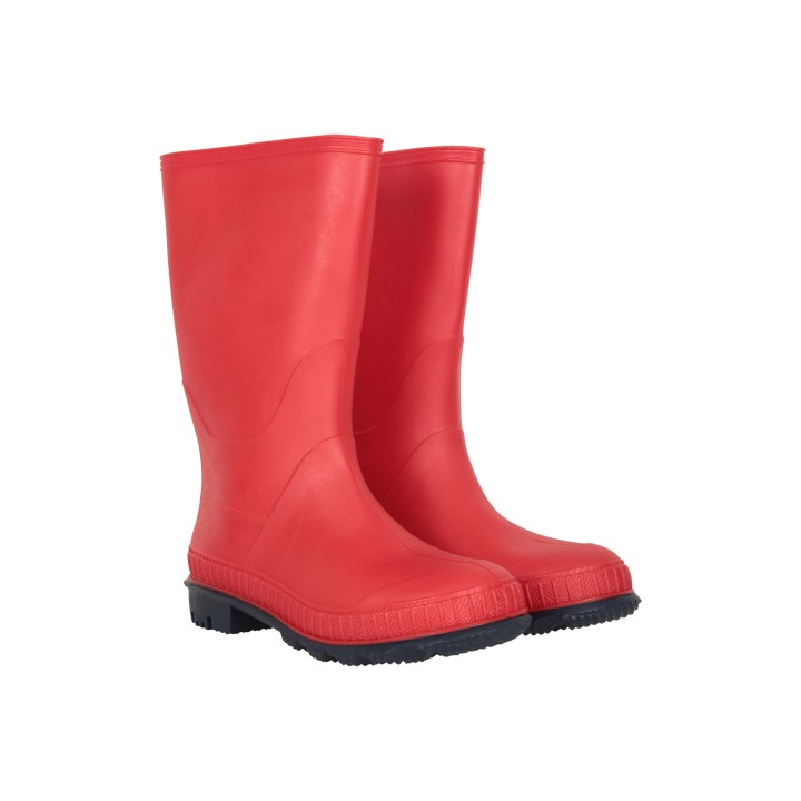 Einfarbige Kinder Gummistiefel - Rot