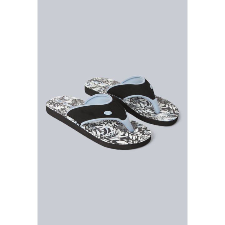 Swish Damen Flip-Flops mit All-Over-Print - Schwarz
