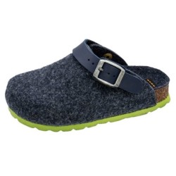 Fischer-Markenschuh Shetland Pantoffel aus Filz, mit Filzfutter, mit gepolstertem Fußbett