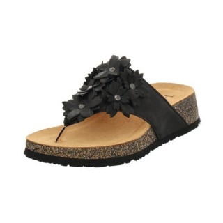 Think Zehentrenner "Koak", Sommerschuh, Schlappen mit süßer Blumendekoration