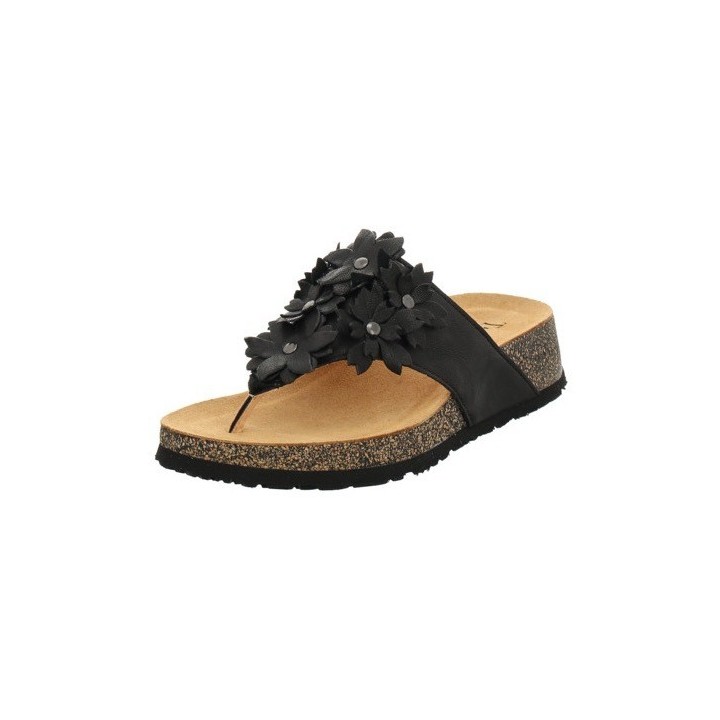 Think Zehentrenner "Koak", Sommerschuh, Schlappen mit süßer Blumendekoration